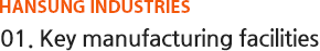 Key manufacturing facilities 